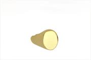 ANELLO UOMO MIGNOLO OPEN OVALE LISCIO DORATO ARGENTO 925