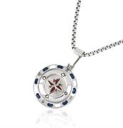 COLLANA ACCIAIO UOMO ROSA DEI VENTI