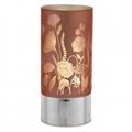 LAMPADA 9x20 DECORAZIONE FIORI ROSA