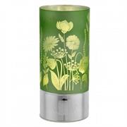 LAMPADA 9x20 DECORAZIONE FIORI VERDE