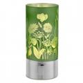 LAMPADA 9x20 DECORAZIONE FIORI VERDE