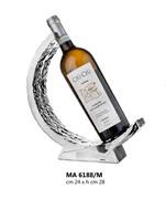 PORTA BOTTIGLIA GRANDE 24X28 ARGENTATO