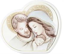 PANNELLO CUORE 20X18 SACRA FAMIGLIA