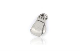 CIONDOLO GUANTONE DA BOXE 2cm IN ARGENTO BRUNITO 925