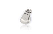 CIONDOLO GUANTONE DA BOXE 2cm IN ARGENTO BRUNITO 925