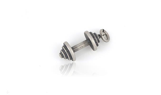 CIONDOLO MANUBRIO 1.5cm IN ARGENTO BRUNITO 925