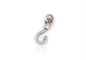 CIONDOLO AMO DA PESCA 2cm IN ARGENTO BRUNITO 925