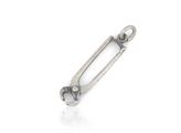 CIONDOLO TENAGLIA 3cm IN ARGENTO BRUNITO 925