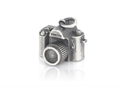 CIONDOLO FOTOCAMERA 1.5cm IN ARGENTO BRUNITO 925