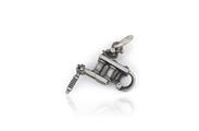 CIONDOLO MACCHINA TATTOO 2cm IN ARGENTO BRUNITO 925