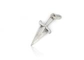 CIONDOLO PUGNALE 2.5cm IN ARGENTO BRUNITO 925
