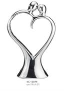 COPPIA CUORE STILIZZATA MAXI cm 19X31