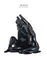 STATUA MANI cm 7.5X11 ANIMA GEMELLA SMALTO NERO