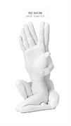 STATUA MANI cm 9X17.5 L'UNIONE BIANCO OPACO