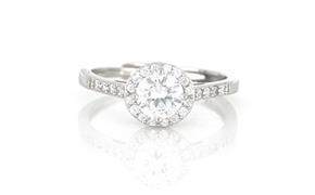 ANELLO KATE TONDO D6 BIANCO OPEN IN ARGENTO 925