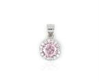 CIONDOLO KATE TONDO D6 ROSA IN ARGENTO 925