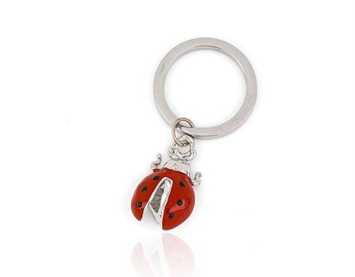 PORTACHIAVI SCARAMANTICO ACCIAIO COCCINELLA