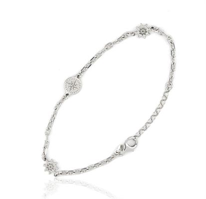 BRACCIALE UOMO CM21 TIMONI E ROSA DEI VENTI ARGENTO 925 NEW