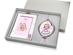 CONFEZIONE CORNICE 10X15+CAPOCULLA ROSA