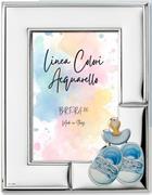 CORNICE 10X15 SCARPETTE CIUCCIO CELESTE