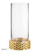 VASO H 31 CON BASE RESINA ORO VIMINI