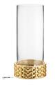 VASO H 31 CON BASE RESINA ORO VIMINI