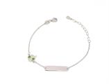 BRACCIALE BIMBO CON TARGA IN ARGENTO 925