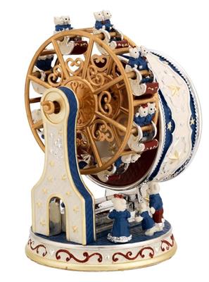 GIOSTRA NATALIZIA CON RUOTA PANORAMICA BLU