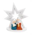 ALBERO STELLA H. 8,5 ARGENTO CON PRESEPE