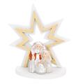 ALBERO STELLA H. 8,5 ARGENTO CON PRESEPE