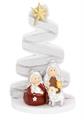ALBERO  H. 12.5 ARGENTO CON PRESEPE