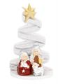ALBERO  H. 8,5 ARGENTO CON PRESEPE