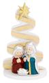 ALBERO  H. 15 ARGENTO CON PRESEPE