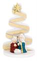 ALBERO  H 12.5 ARGENTO CON PRESEPE