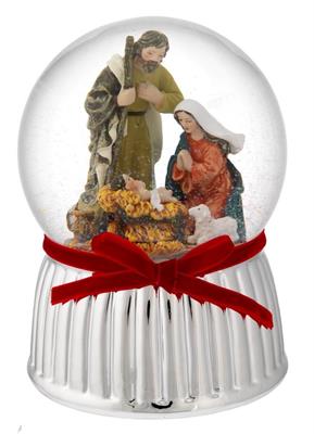 BOULE DE NEIGE MUSICALE D.150 CON  PRESEPE