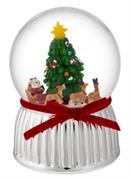 BOULE DE NEIGE MUSICALE D.150 CON ALBERO DI NATALE