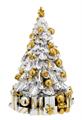 ALBERO ARGENTATO E ORO CON CARILLON H 25
