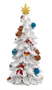 ALBERO ARGENTATO E SMALTO CON CARILLON H 27