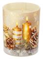 BICCHIERE CON CANDELA PROFUMATA 150gr - CANDELE BIANCO (frag