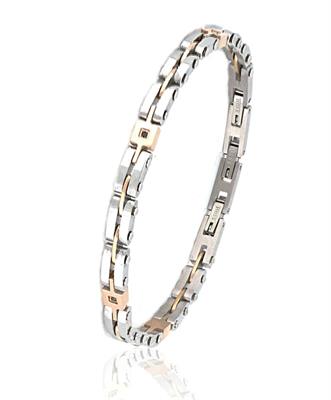 BRACCIALE ACCIAIO BICOLOR RAME