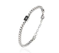 BRACCIALE ACCIAIO CON ROSA DEI VENTI