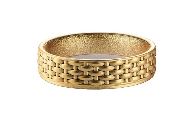 VUOTA TASCHE H 4.5 D 21 RESINA ORO VIMINI