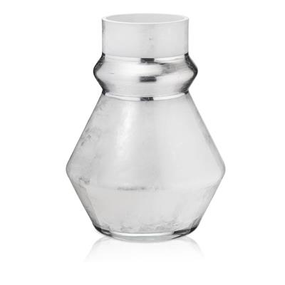 VASO H 32 D 25 NUVOLATO ARGENTO
