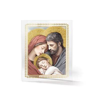 SACRA FAMIGLIA 17X21 VETRO SERIGRAFATO