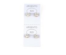 ORECCHINI PUNTO LUCE DORATI Ø 6MM 2 COPPIE ARG 925