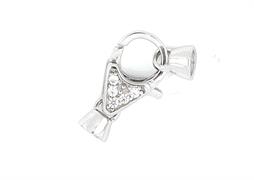 CHIUSURA mm 13 ZIRCONATA IN ARGENTO 925