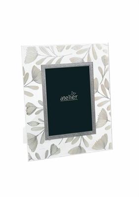 CORNICE IN VETRO 13x18 TULIPANI CREMA