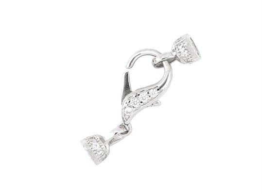CHIUSURA mm 13 ZIRCONATA IN ARGENTO 925