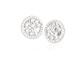 ORECCHINI mm11 ALBERO VITA ZIRCONATI IN ARGENTO 925