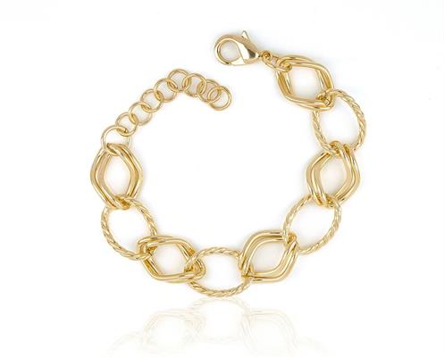 BRACCIALE ACCIAIO DONNA DORATO